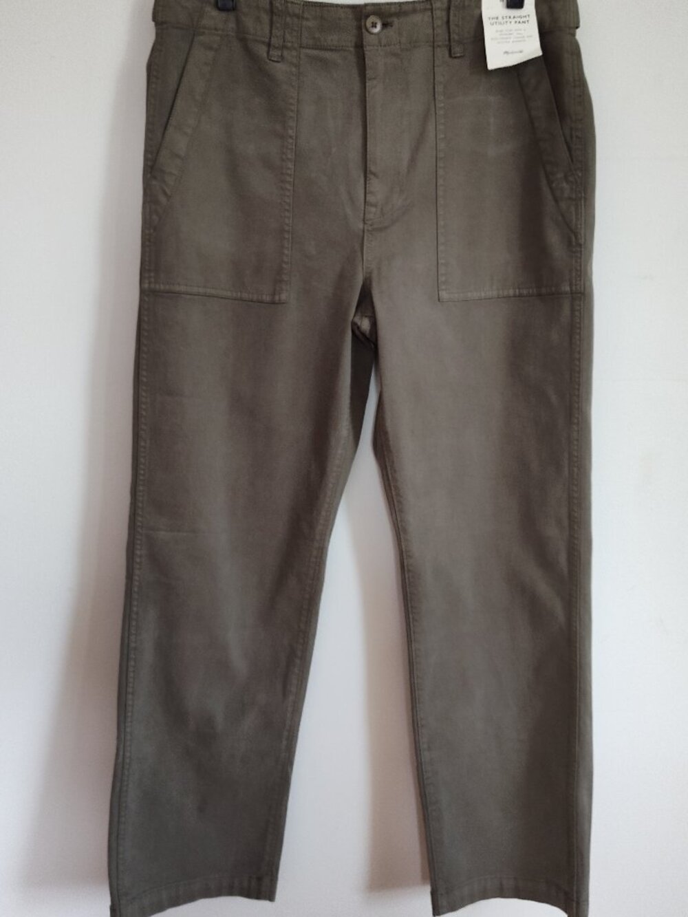 Madewell Green Straight Utility Pant